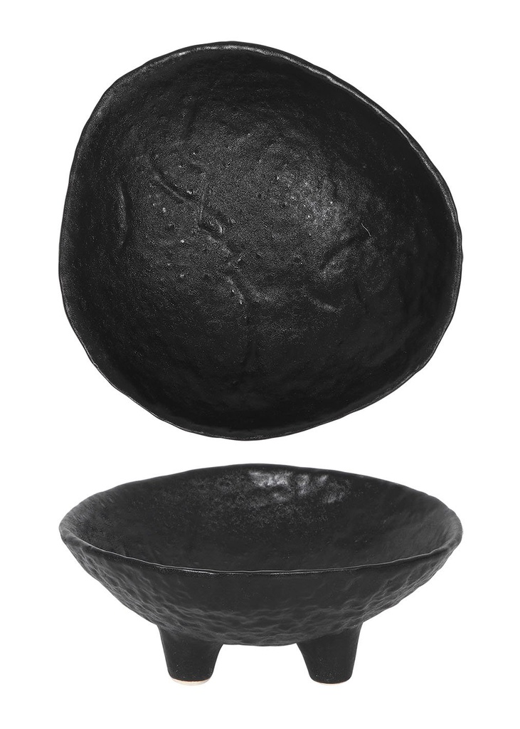 [P997086B] BOWL CANTABRO 18.5x8cm BLACK