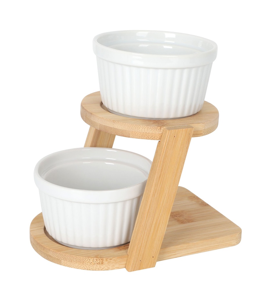 [B997053] #-12-SET 2 RAMEQUINES B2037V C/SOPOR 15x12x14.7cm