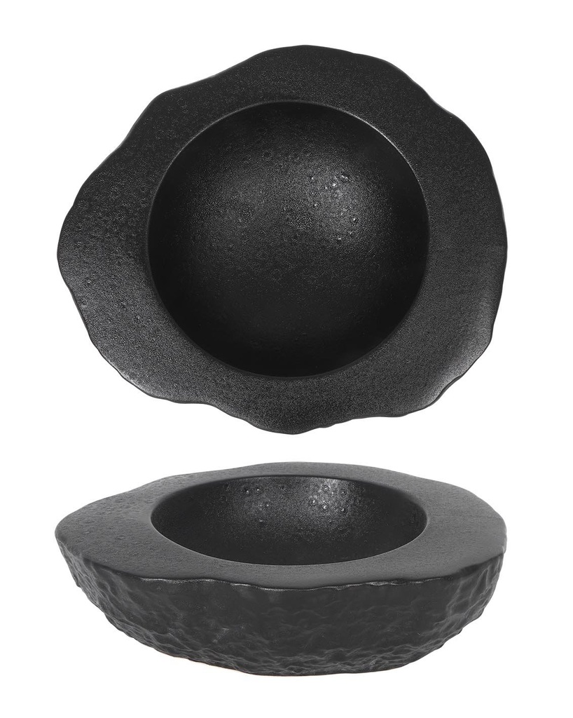 [P997029B] BOWL CANTABRO 23x20x7cm BLACK