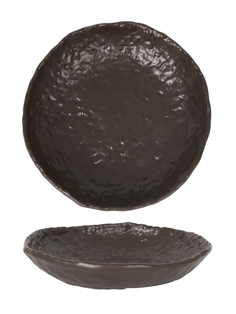 [B997067A] #-8- ENSALADERA MARRON OLEIRO ø26x6cm