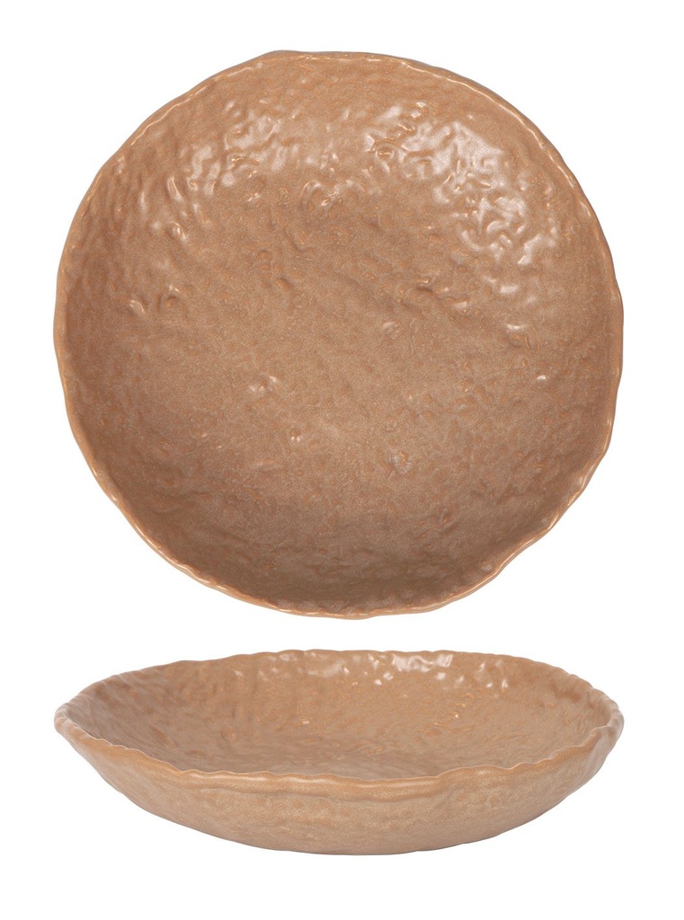BEIGE SALAD BOWL OLEIRO ø26x6cm