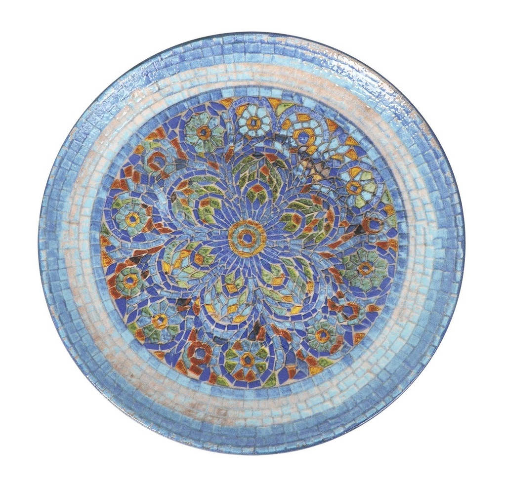 [B928002AV] FLAT PLATE GOURMET INDIGO ø27x2.5cm