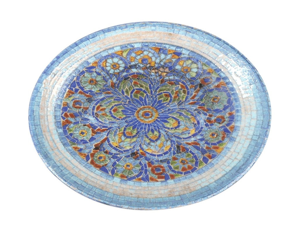 [B928397AV] OVAL TRAY MOOVE INDIGO 20x15.5x2cm