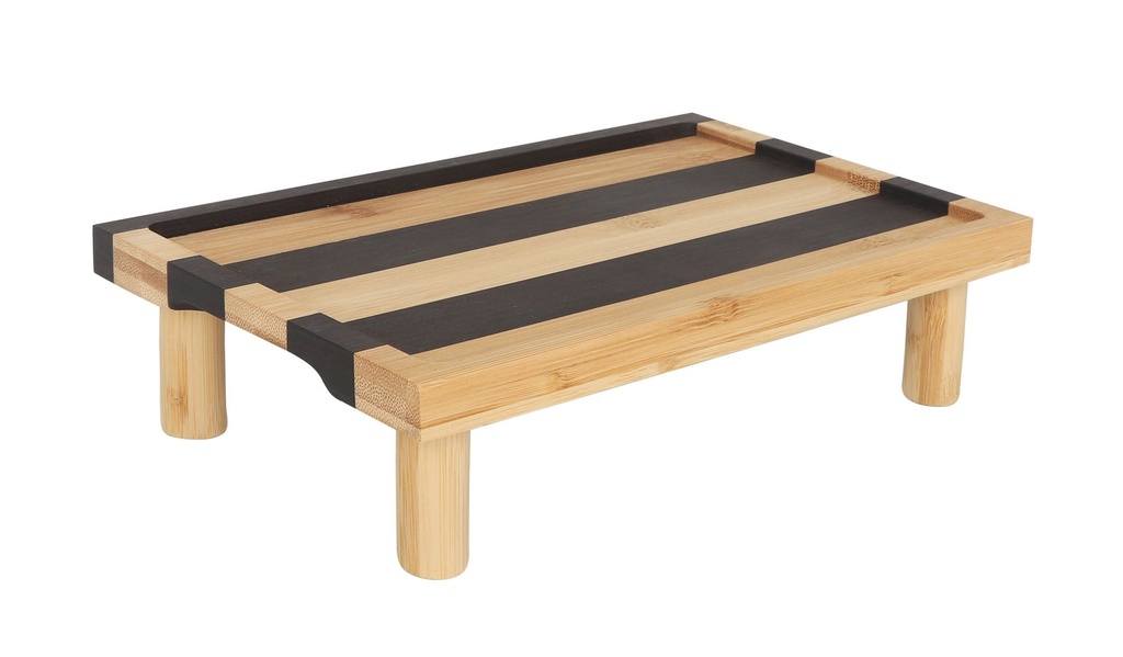 [B947156] TWO-TONE BAMBOO PLATFORM GN1/4 26.5 x16