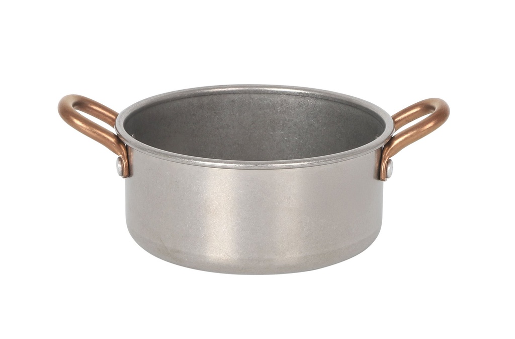 #-36- CAZUELA PLATA VIEJA INOX VINTAGE 10,5x4.5cm