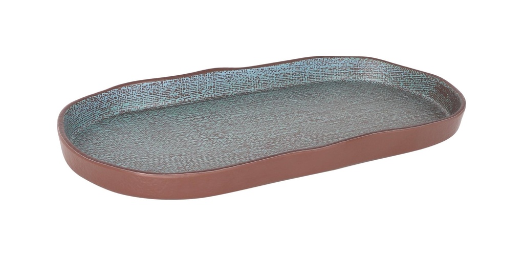 [B885547] #-24- BANDEJA OVAL IBIZA 34x17x3cm