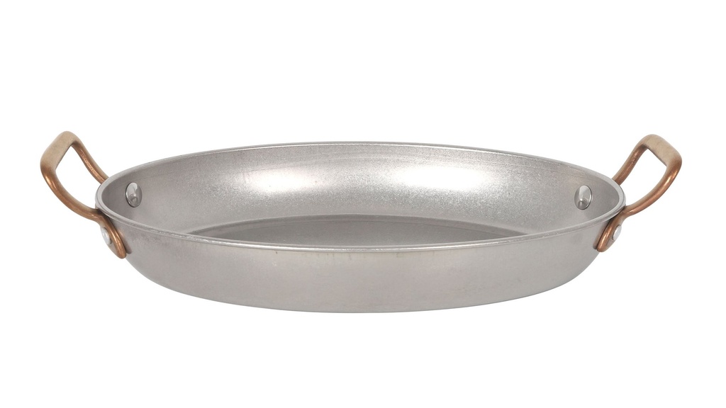 TRAY OLD SILVER INOX VINTAGE  24,5x17,5c