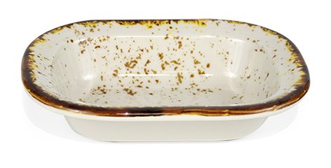 [B100V423E] BOWL RECT. BEIGE TOUAREG 18x13.5cm