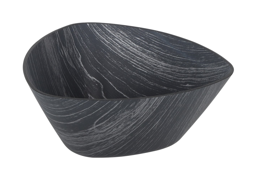 [B639018B] ENSALADERA NEGRA TRIANGULAR PS 20x20x9cm