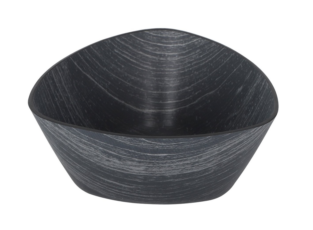 [B639019B] BOWL NEGRO TRIANGULAR PS 16x16x7,5cm