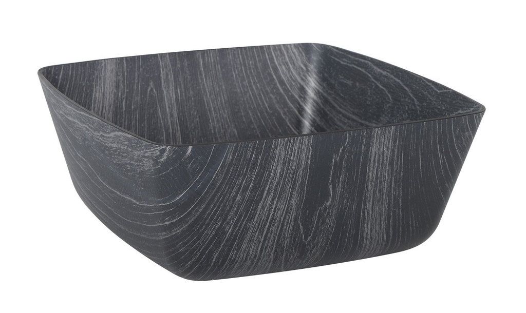 [B639022B] ENSALADERA NEGRA  CUADRADA PS 23x23x10,5cm