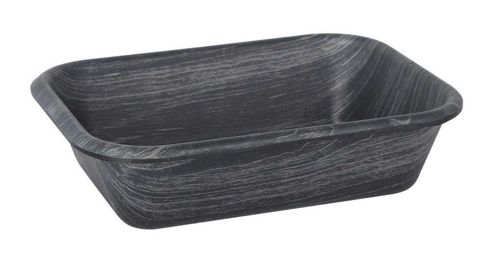 [B639028B] BANDEJA NEGRA RECTAGULAR PS 18,5x22,5x6cm