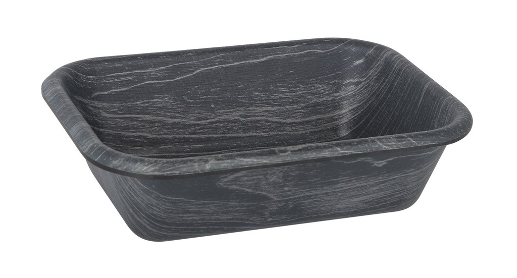 [B639029B] BANDEJA NEGRA RECTAGULAR PS 16x22x6,5cm