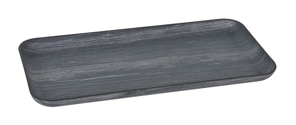 [B639037B] BANDEJA NEGRA RECTAGULAR PS 15,5x33x2,5cm
