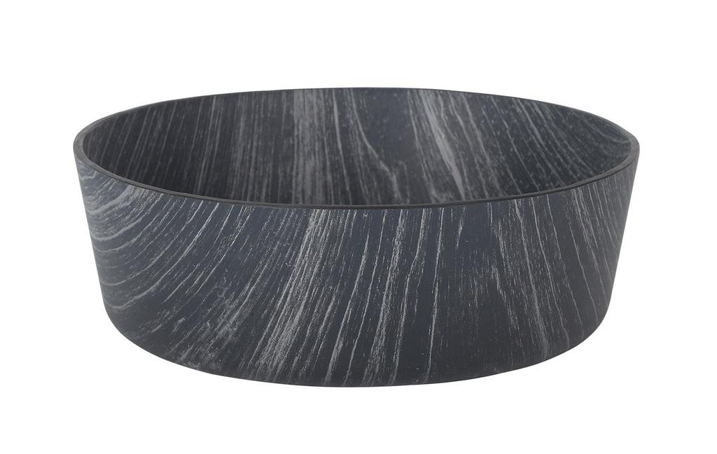 BLACK SALAD BOWL PS ø18x6,5cm