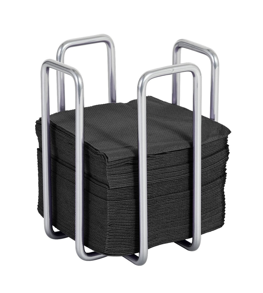 [B266V010B] SERVILLETERO CROMADO 11X11X14CM