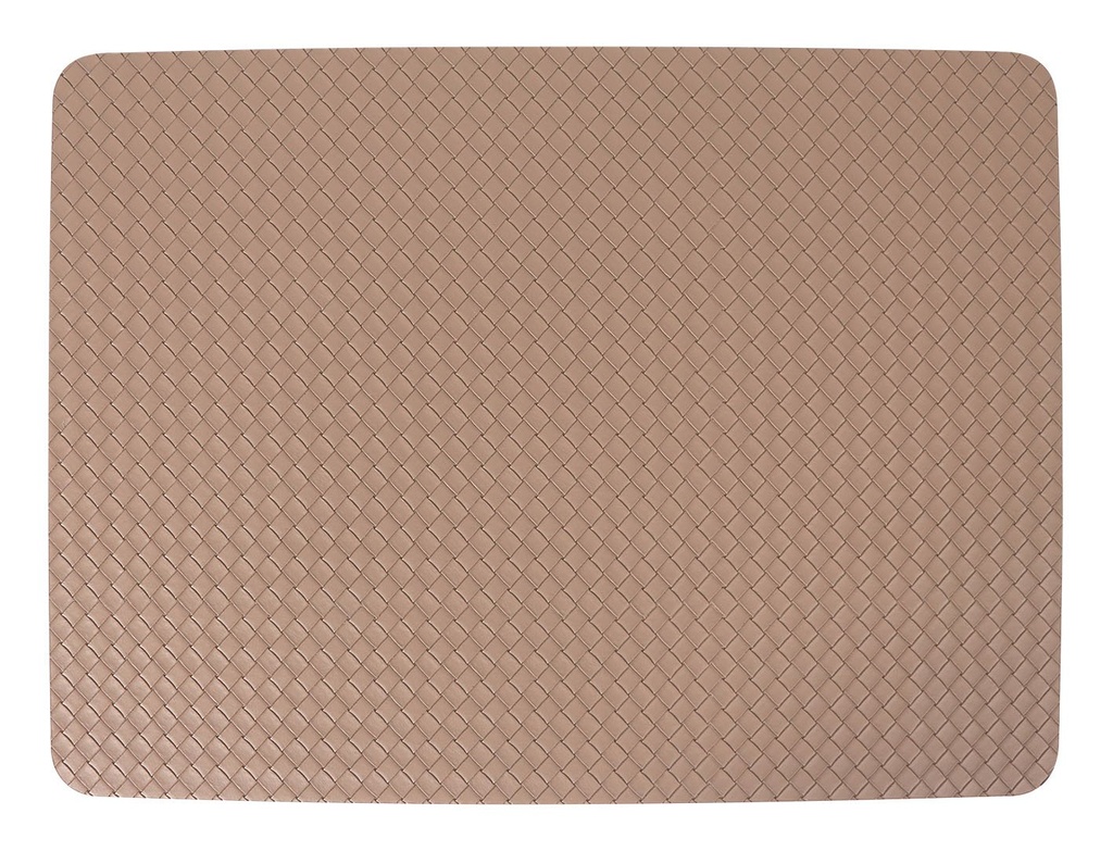 [B247V016C] INDIVIDUAL PVC SOFT BROWN 45x33cm