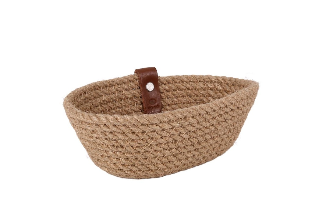 BASKET YUTE OVAL 19X10X7CM
