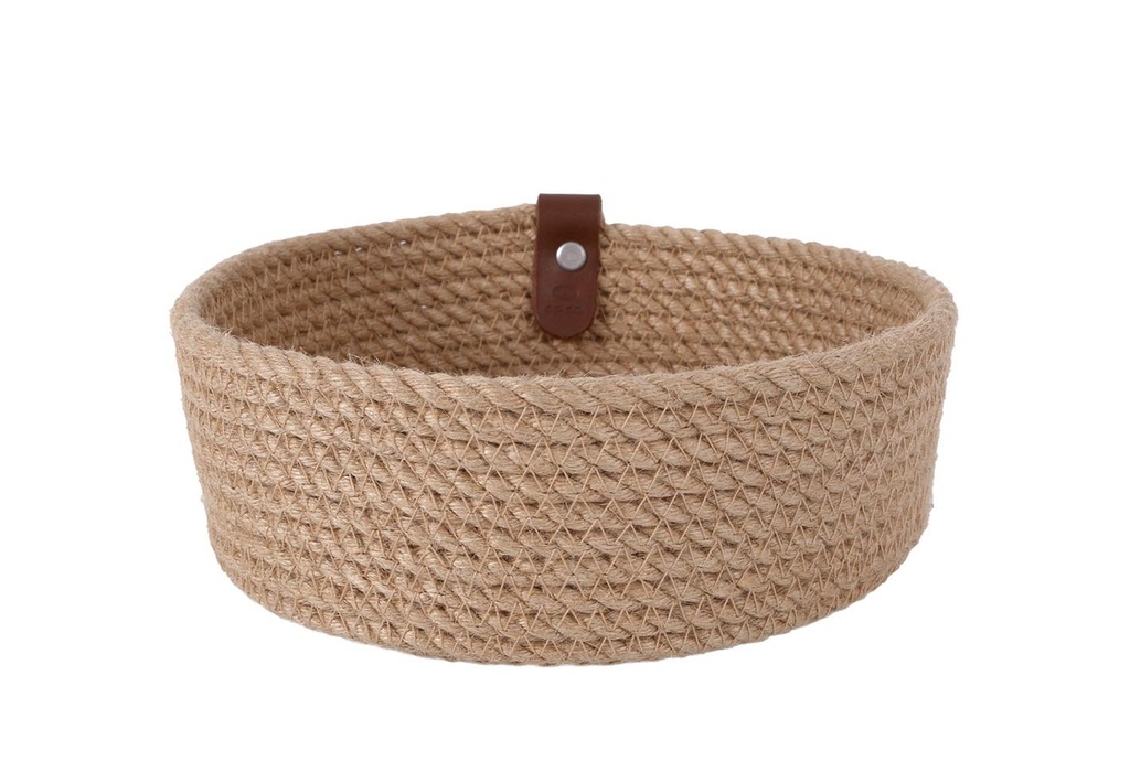 BASKET YUTE REDONDA 20X7CM