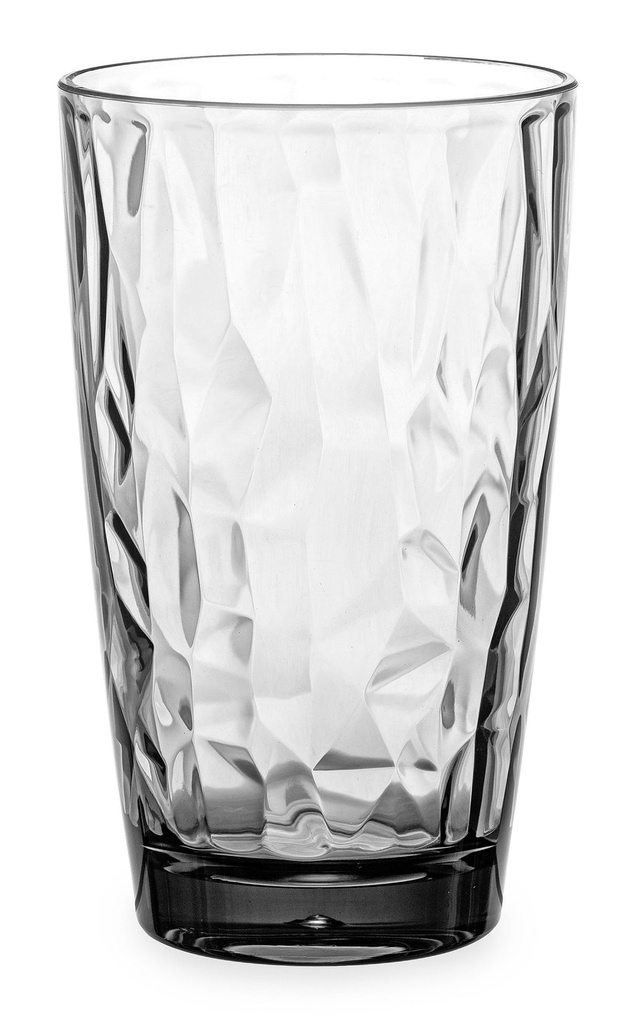 [B297V030] VASO IKARYA REFRESCO GRIS 50CL 8.5X14.5CM PC