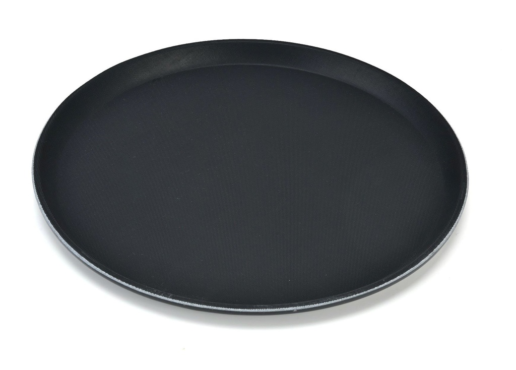 BLACK ROUND NON-SLIP FIBERGLASS WAITER T