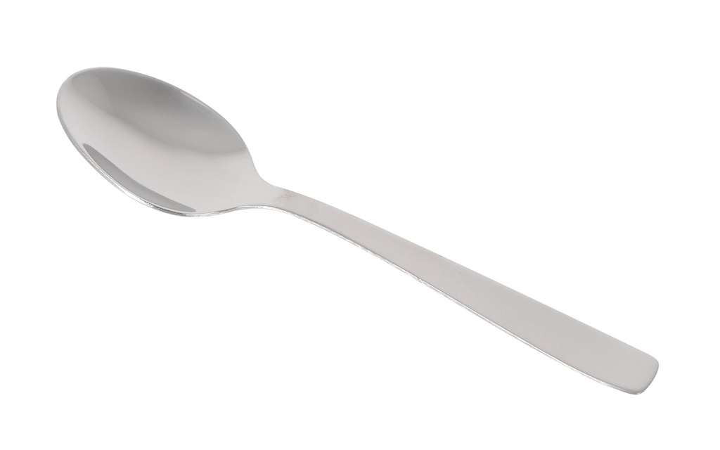 #-144- COFFEE LUNCH SPOON "HOTEL" 18/0 2