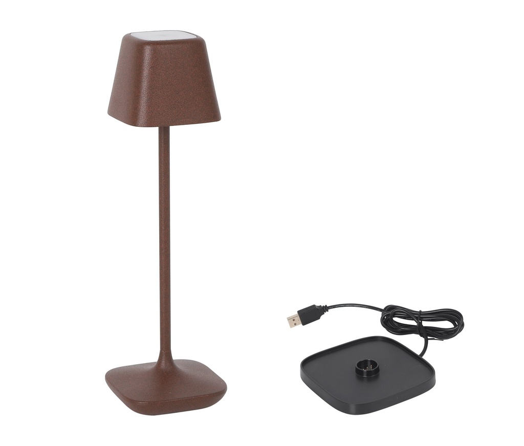 [B1504003B] SQUARE CORTEN LAMP Y CHARGER YTTRIYA 6x6