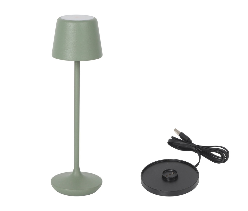 [B1504007E] ROUND GREEN LAMP Y CHARGER LUZERNE  ø6x2