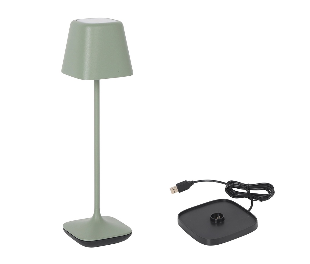 [B1504002E] SQUARE GREEN LAMP Y CHARGER YTTRIYA 6.8X