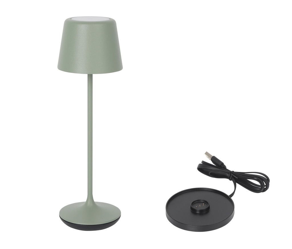 [B1504006E] ROUND GREEN LAMP Y CHARGER LUZERNEø7.5x2
