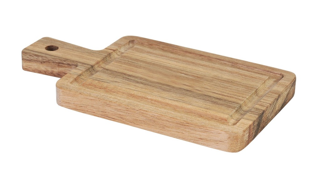 ACACIA RECTANG DEGUST TRAY 10x19x1.5 cm