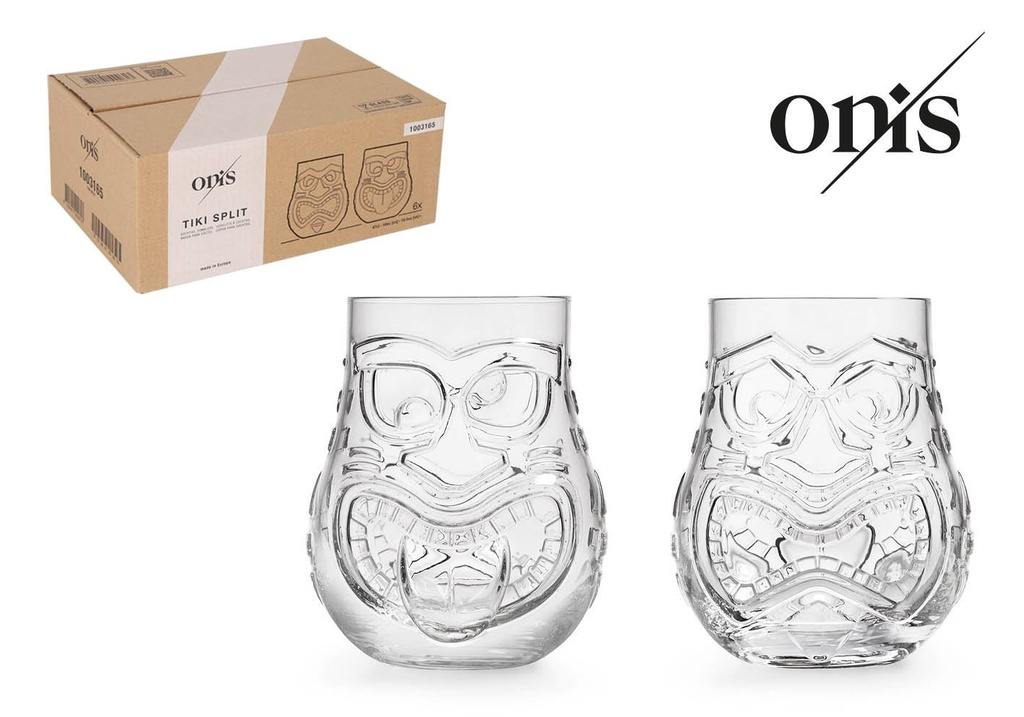 [ON1003165] TIKI GLAS  SPLIT 47cl/ø9.6x11.35cm