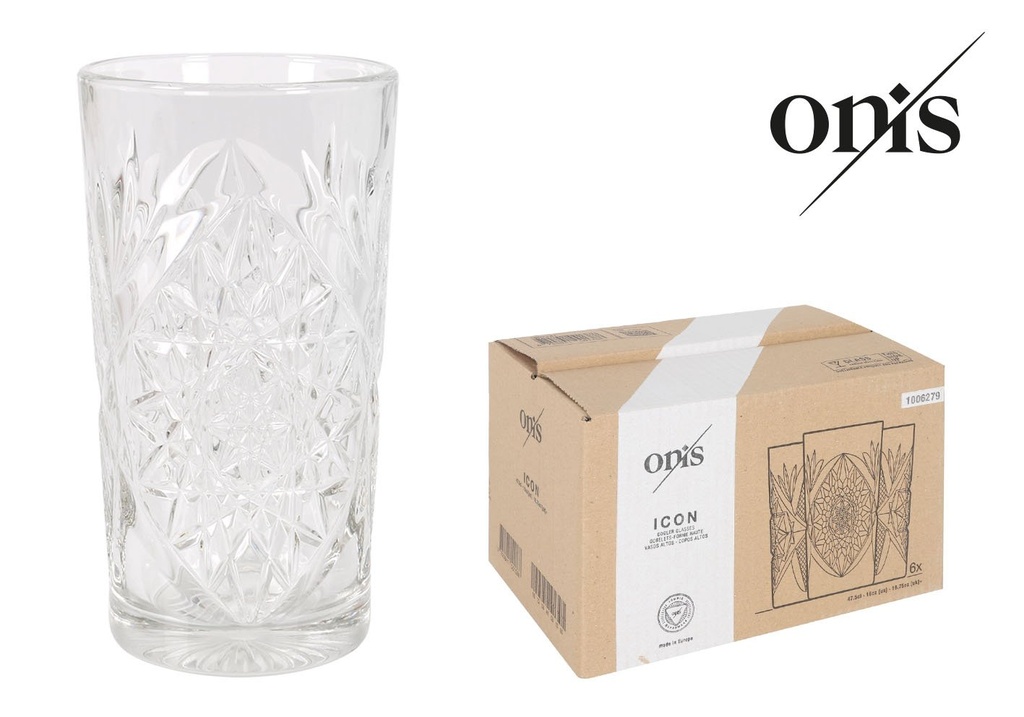 [ON1006279] COOLER GLASS ICON-HOBSTAR 47.5cl