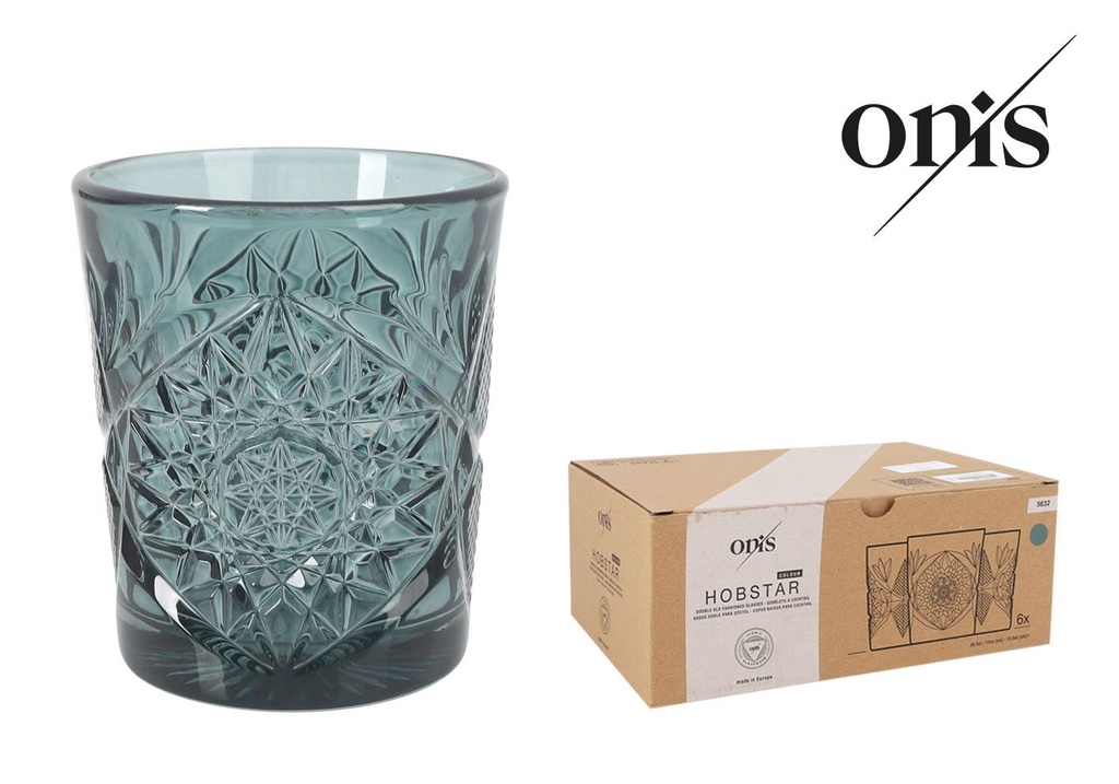 [ON1006365] (5632) VASO HOBSTAR VERDE 35cl 8.9x10.6cm