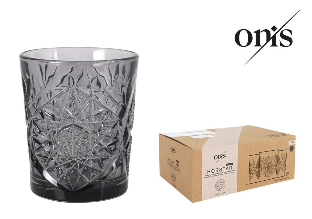 [ON1006367] GRAY GLASS DOF ICON/HOBSTAR 35.5cl 8.9x1