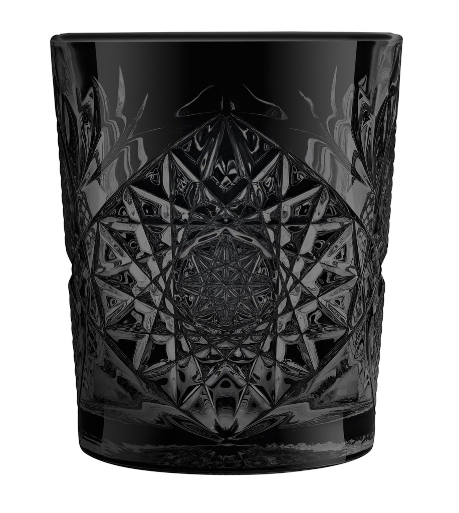 BLACK GLASS HOBSTAR 35.5cl ø8.9x10cm