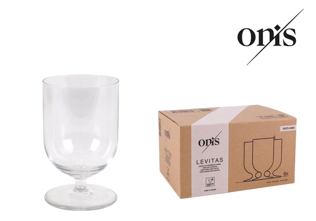 [ON1002271] GLASS DOF LEVITAS 35.5cl ø7.5x12.2cm