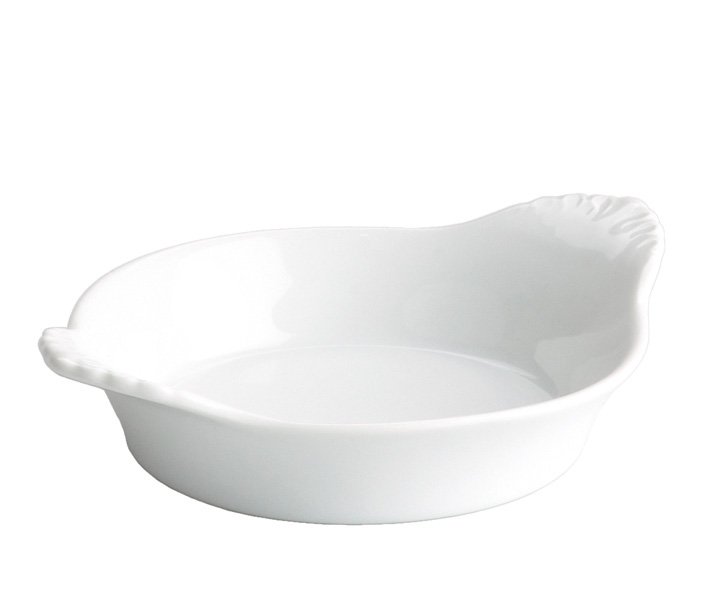 PLATE EGG WITH HANDLE 17X14.5X3.5CM (V)