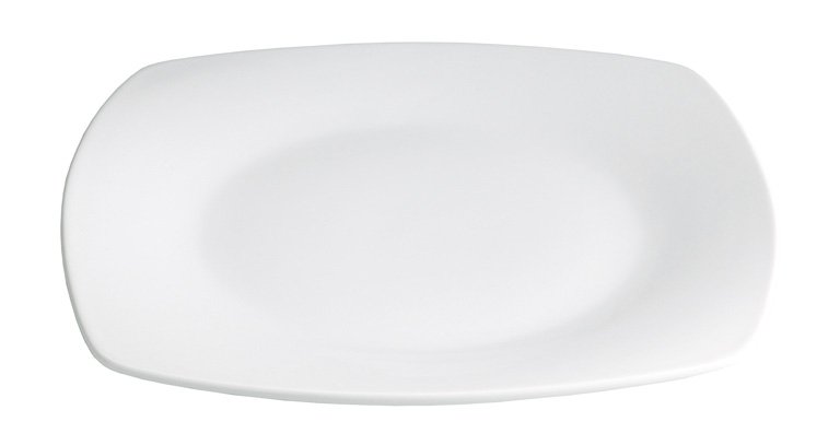 PLAIN  PLATE 26X26X3 CM. _KENIA