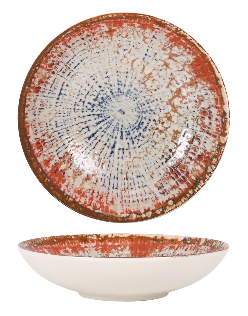 [B758314C] PLATO HONDO INFINITY CHARRO ø21x4.5cm