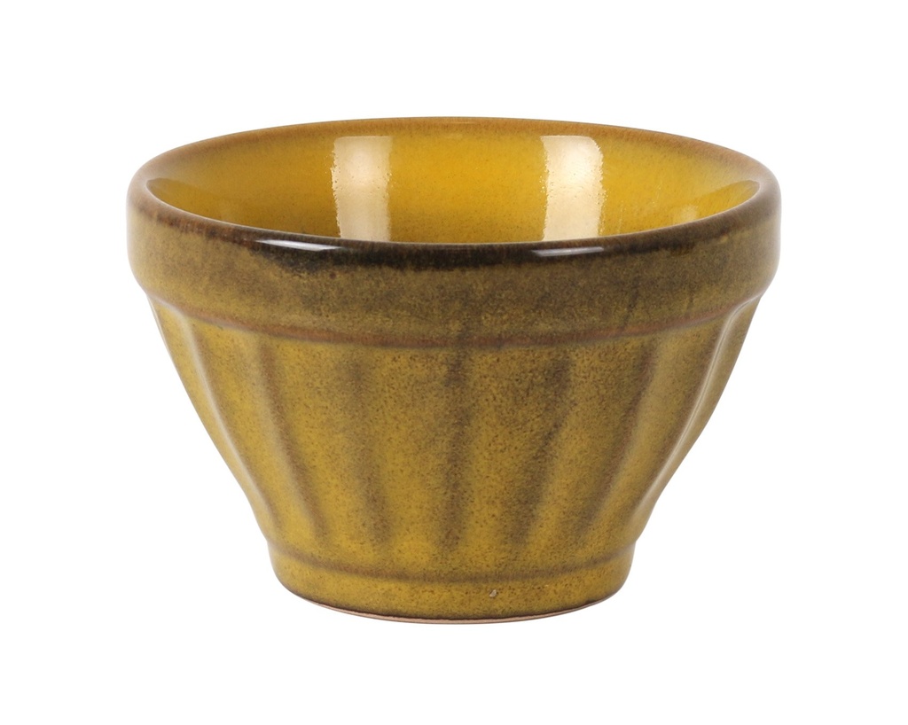 [B492002A] BOWL ESTRIAS MOSTAZA 9x6cm 15cl