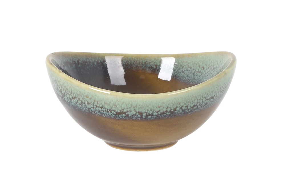 [B1506007A] CARAMEL OVAL BOWL AZACAN 10x9x4.5cm10cl