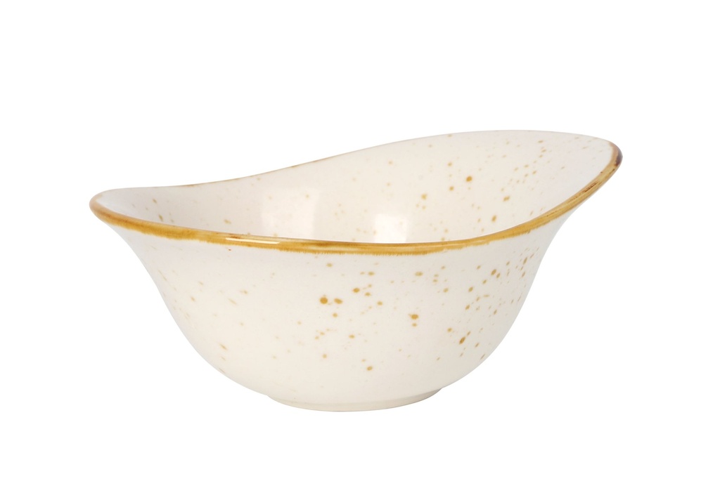 [B1506002C] BOWL AZACAN BEIGE 18.5x14x7,3cm 23.6cl