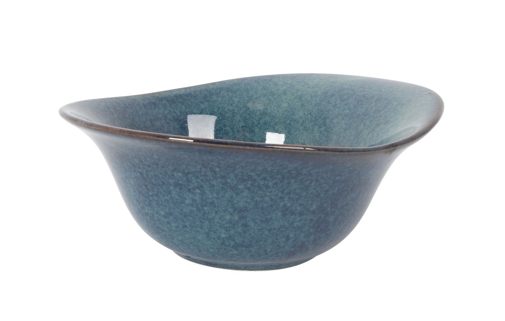 [B1506001B] INDV. SALAD BOWL BLUE 26x20x10cm