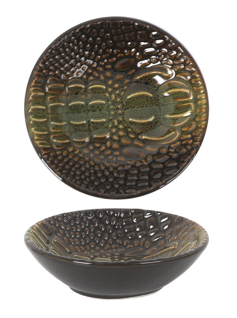 #-96- DEGUSTATION PLATE COCODRILO ø9,5x3