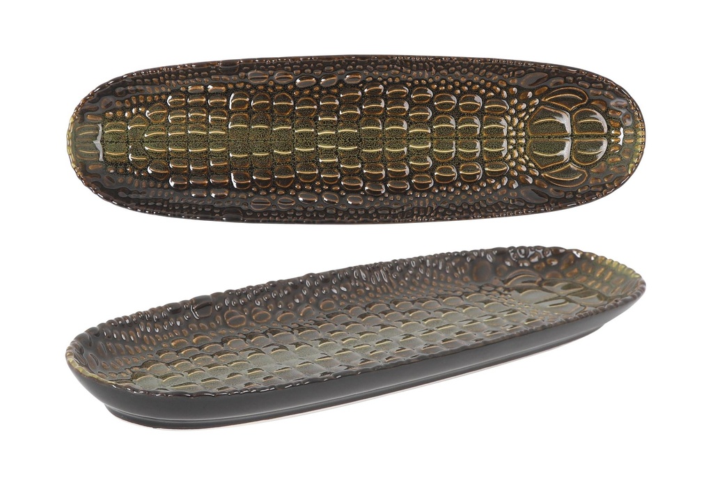 #-48- BANDEJA COCODRILO 30x8,5x1.5cm
