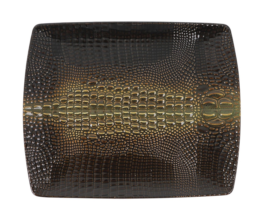 #-12- RECT. TRAY COCODRILO 32.5x26.5x2.5