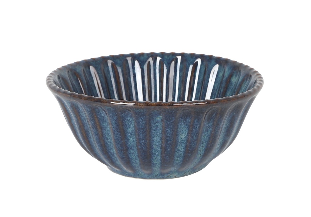 [B1506014B] BOWL CANNELE BLUEø13x5.5cm 36cl