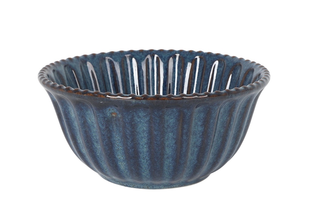 BOWL CANNELE AZUL ø18x8cm 1L
