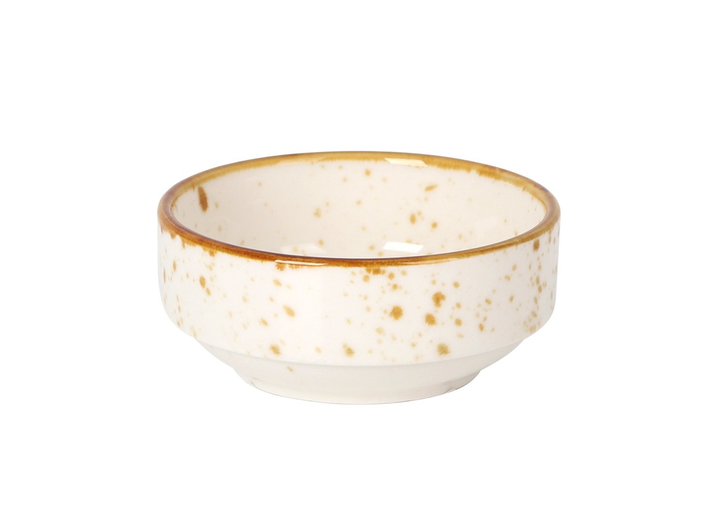 STACKABLE BEIGE BOWL ø8x3.5cm 10cl